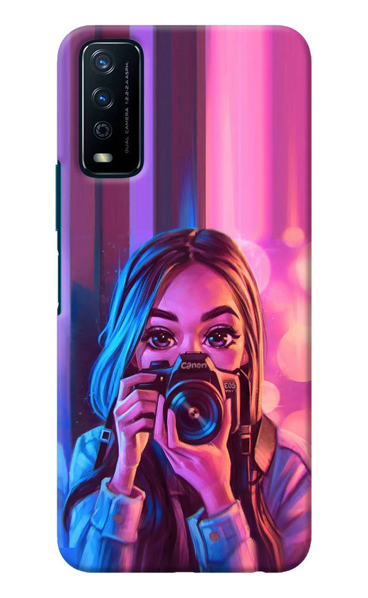 Girl Photographer Vivo Y12s Back Cover