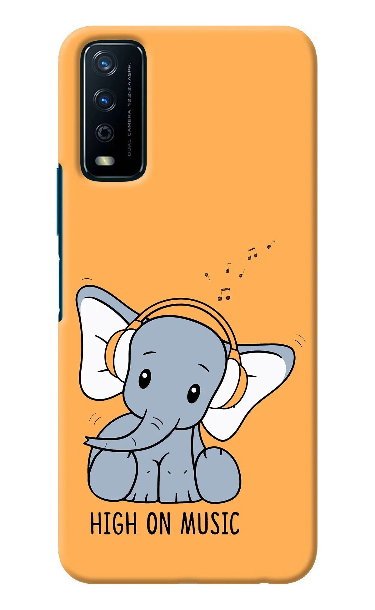 High On Music Vivo Y12s Back Cover