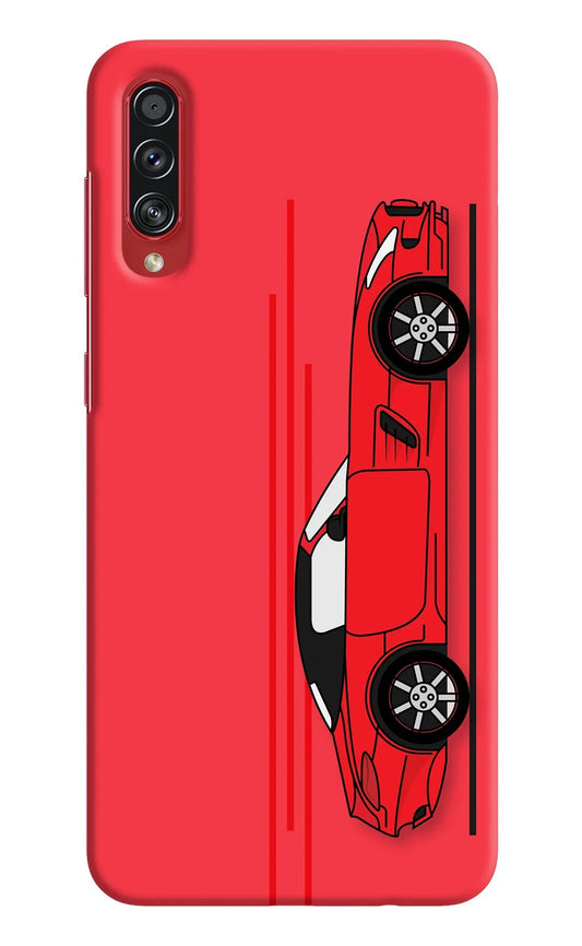 Red Velocity Samsung A70s Back Cover
