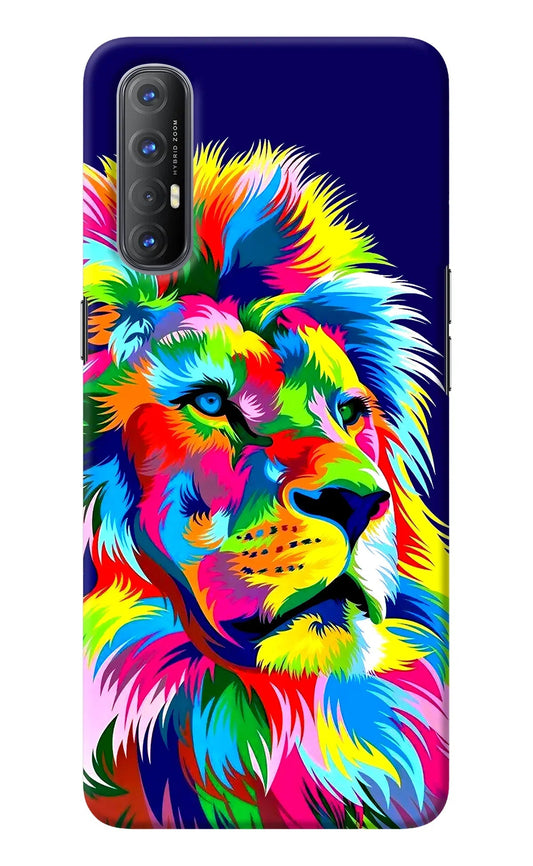 Vector Art Lion Oppo Reno3 Pro Back Cover