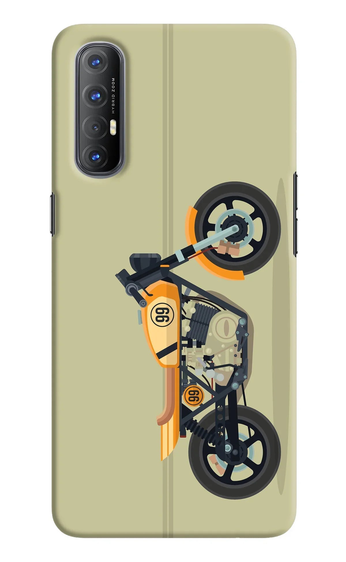 Vertical Speedster Oppo Reno3 Pro Back Cover