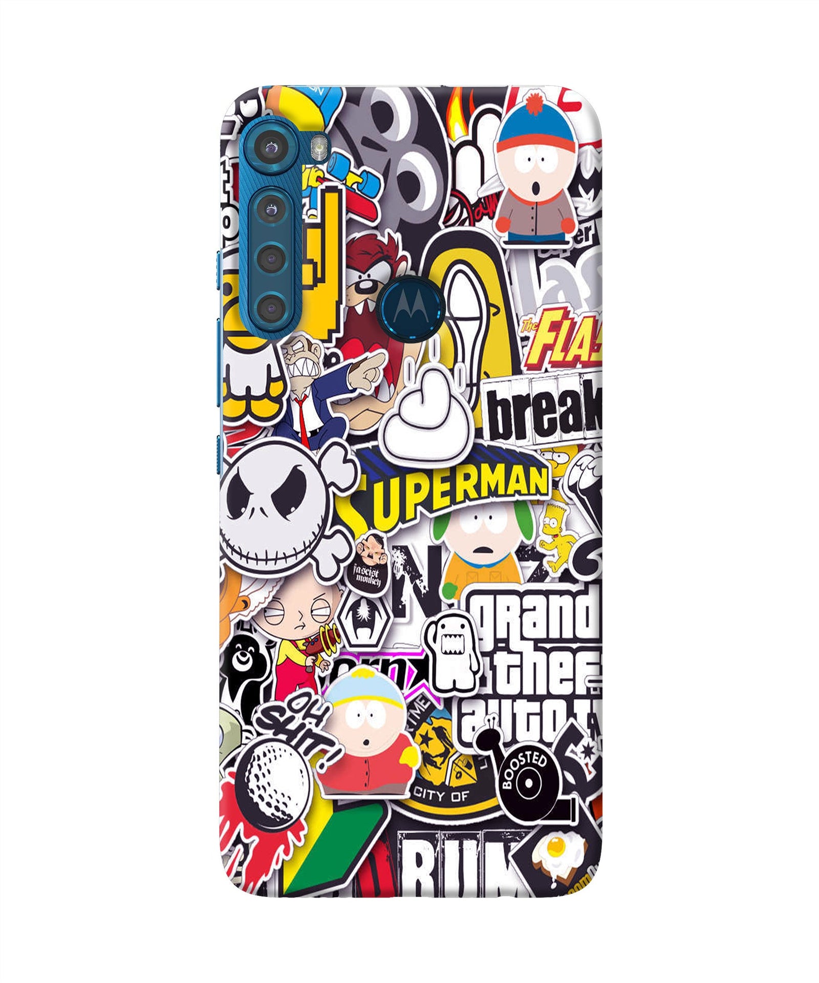 Sticker Bomb Motorola One Fusion Plus Back Cover