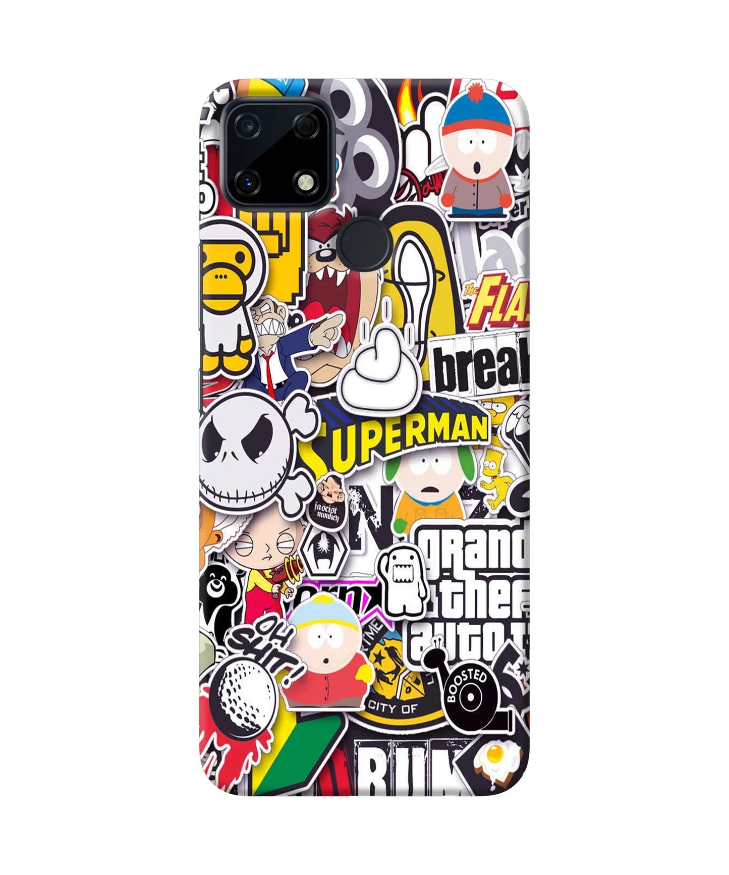 Sticker Bomb Realme Narzo 30A Back Cover