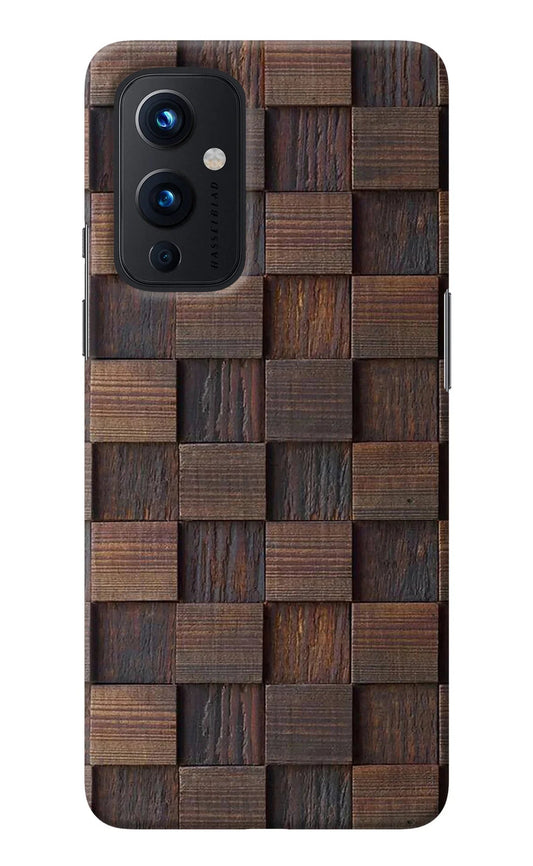 Wooden Cube Design Oneplus 9 Back Cover