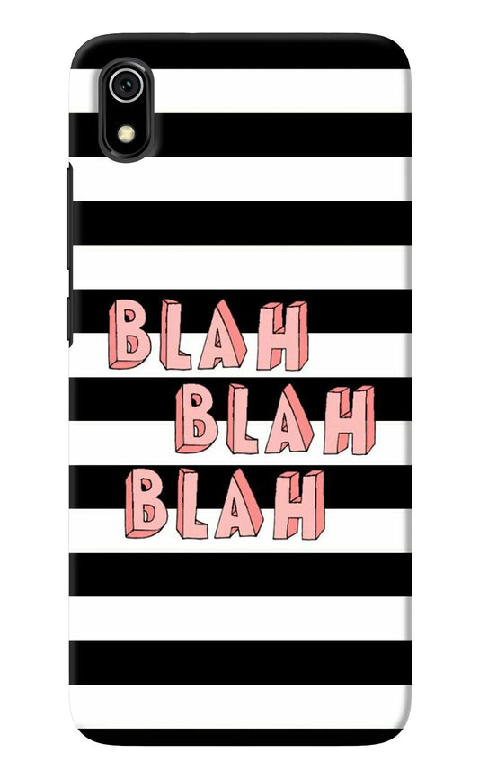 Blah Blah Blah Redmi 7A Back Cover