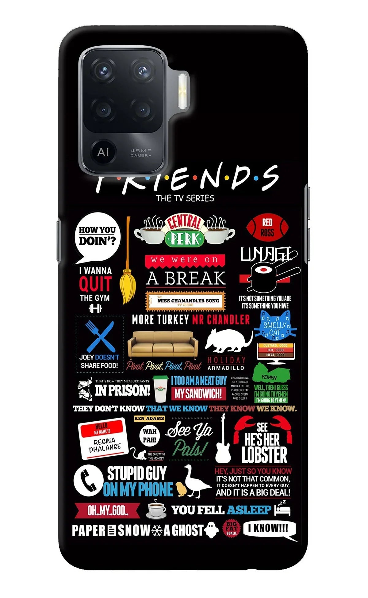 FRIENDS Oppo F19 Pro Back Cover