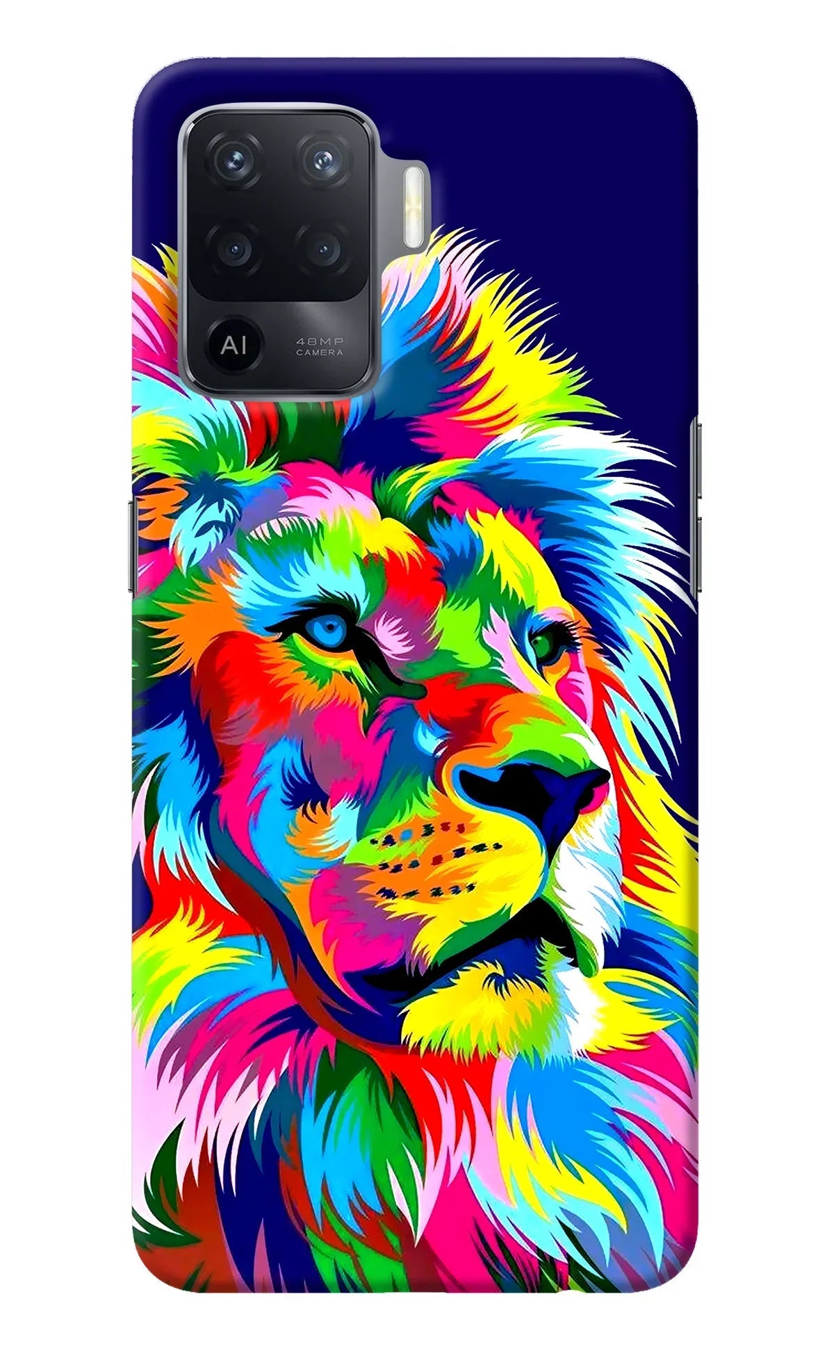 Vector Art Lion Oppo F19 Pro Back Cover