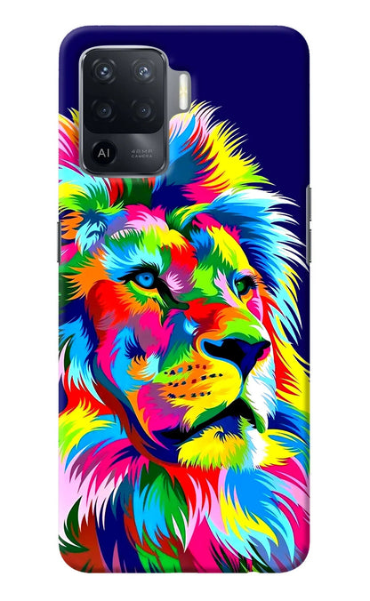 Vector Art Lion Oppo F19 Pro Back Cover