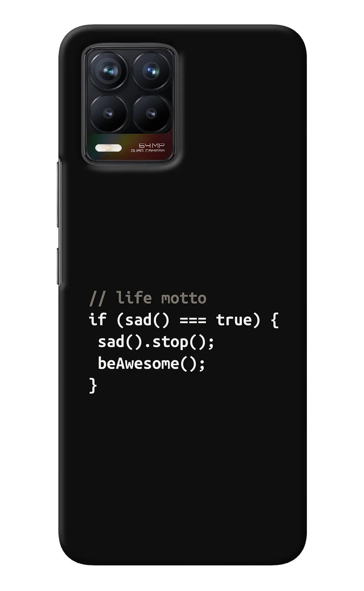 Life Motto Code Realme 8/8 Pro (not 5G) Back Cover
