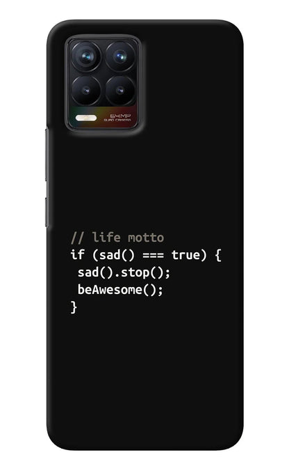 Life Motto Code Realme 8/8 Pro (not 5G) Back Cover