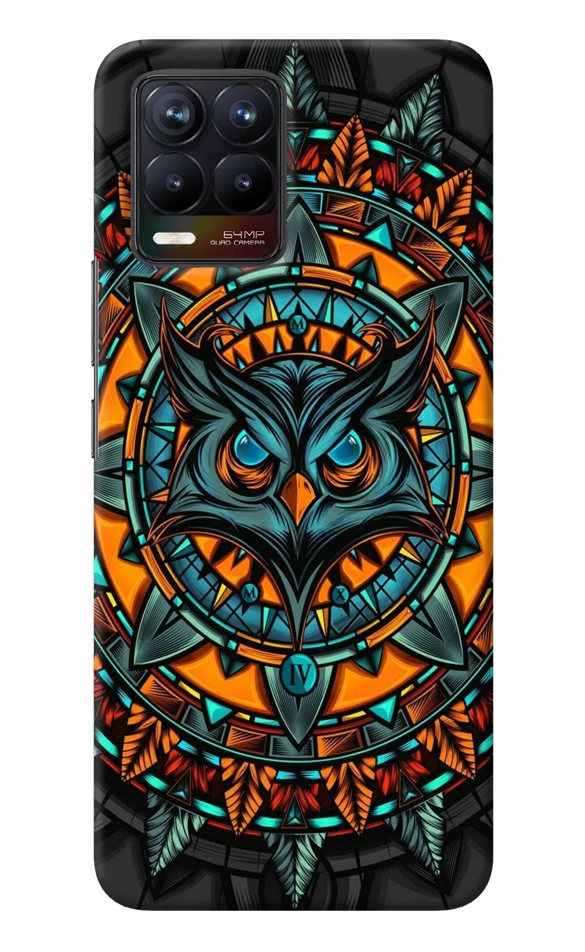 Angry Owl Art Realme 8/8 Pro (not 5G) Back Cover