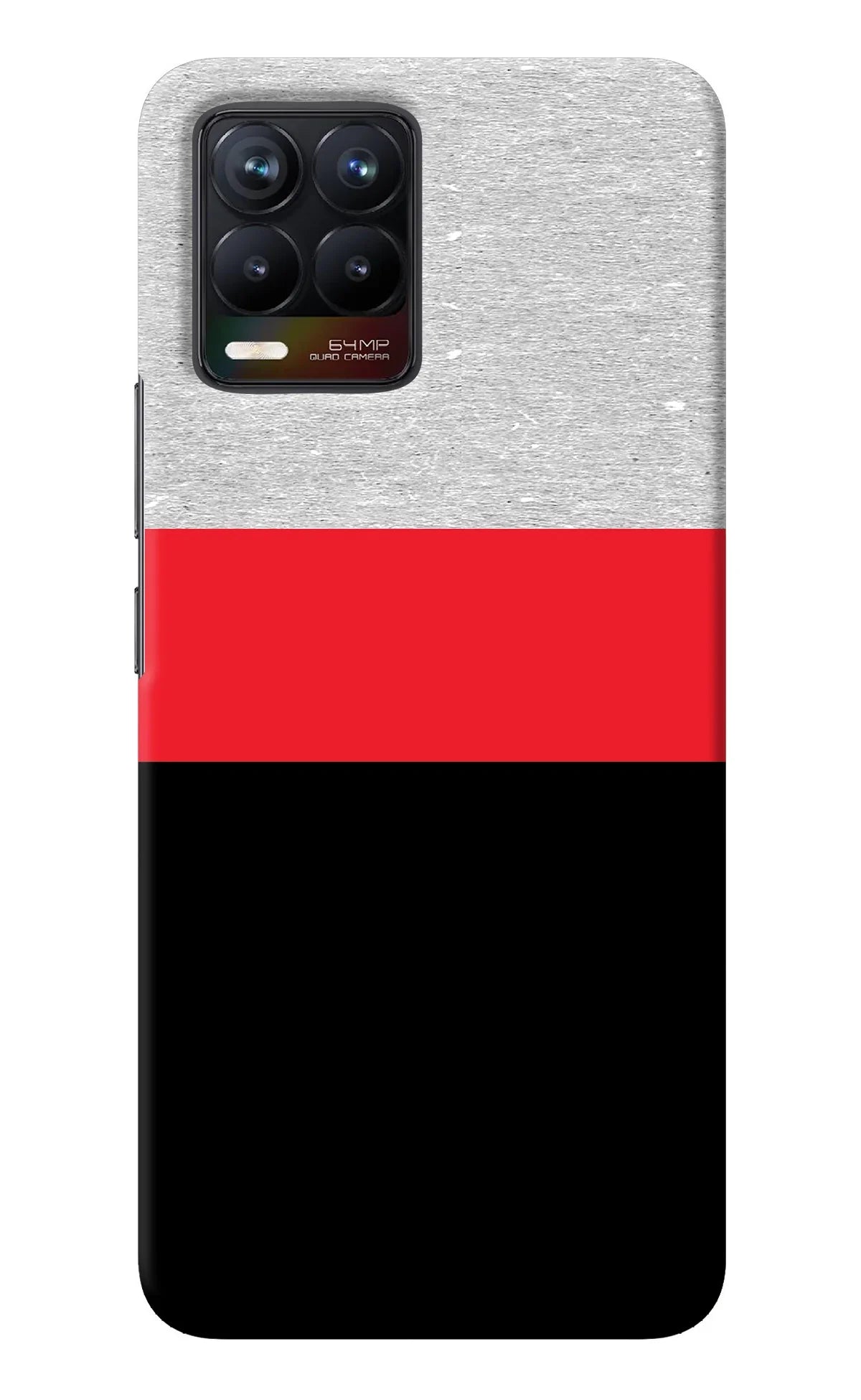 Tri Color Pattern Realme 8/8 Pro (not 5G) Back Cover