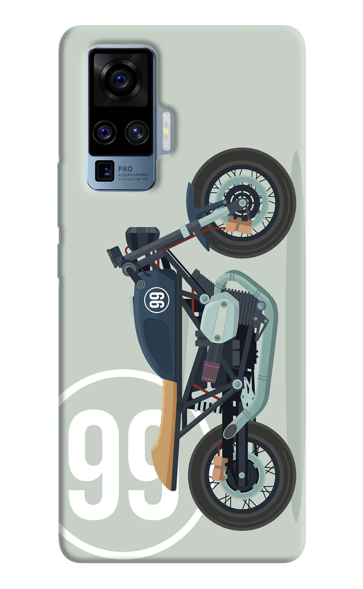 Classic Cafe Racer 99 Vivo X50 Pro Back Cover