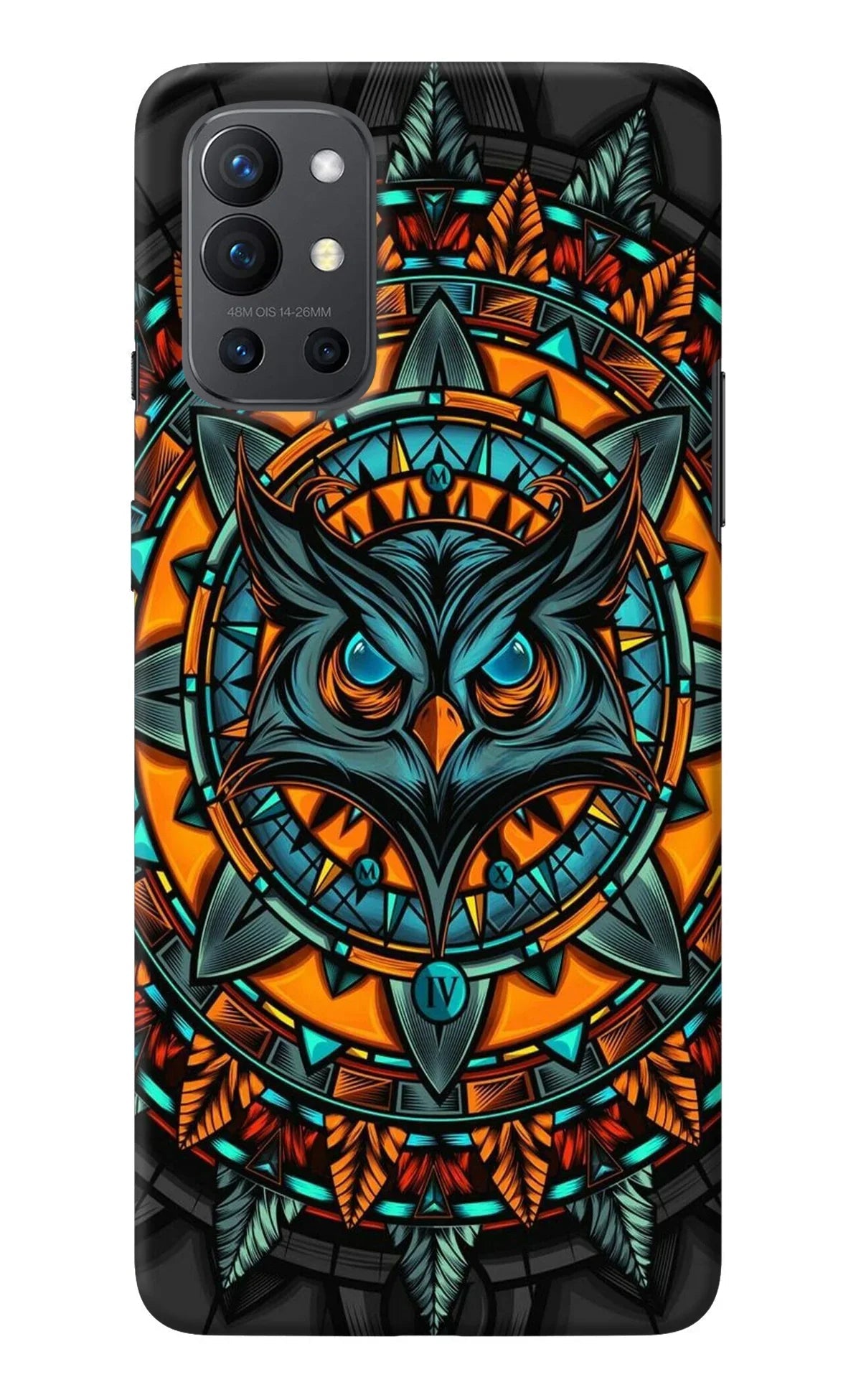 Angry Owl Art Oneplus 9R Back Cover