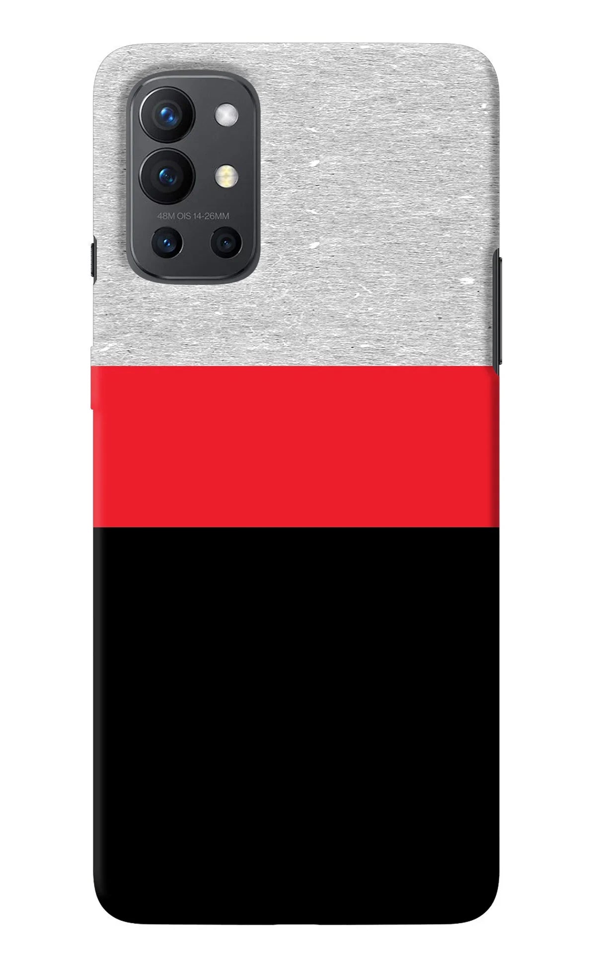 Tri Color Pattern Oneplus 9R Back Cover