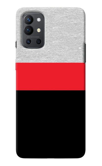 Tri Color Pattern Oneplus 9R Back Cover