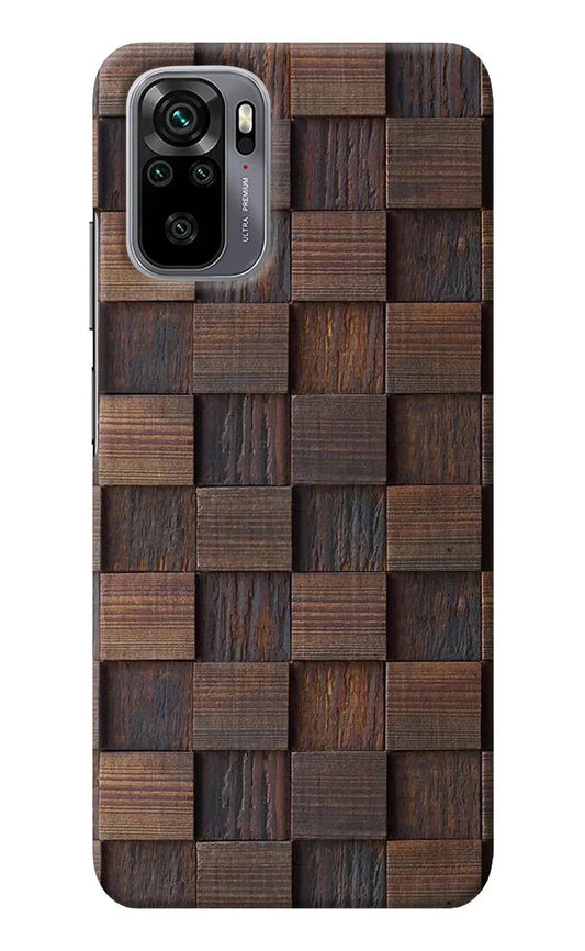 Wooden Cube Design Redmi Note 10/10S Back Cover