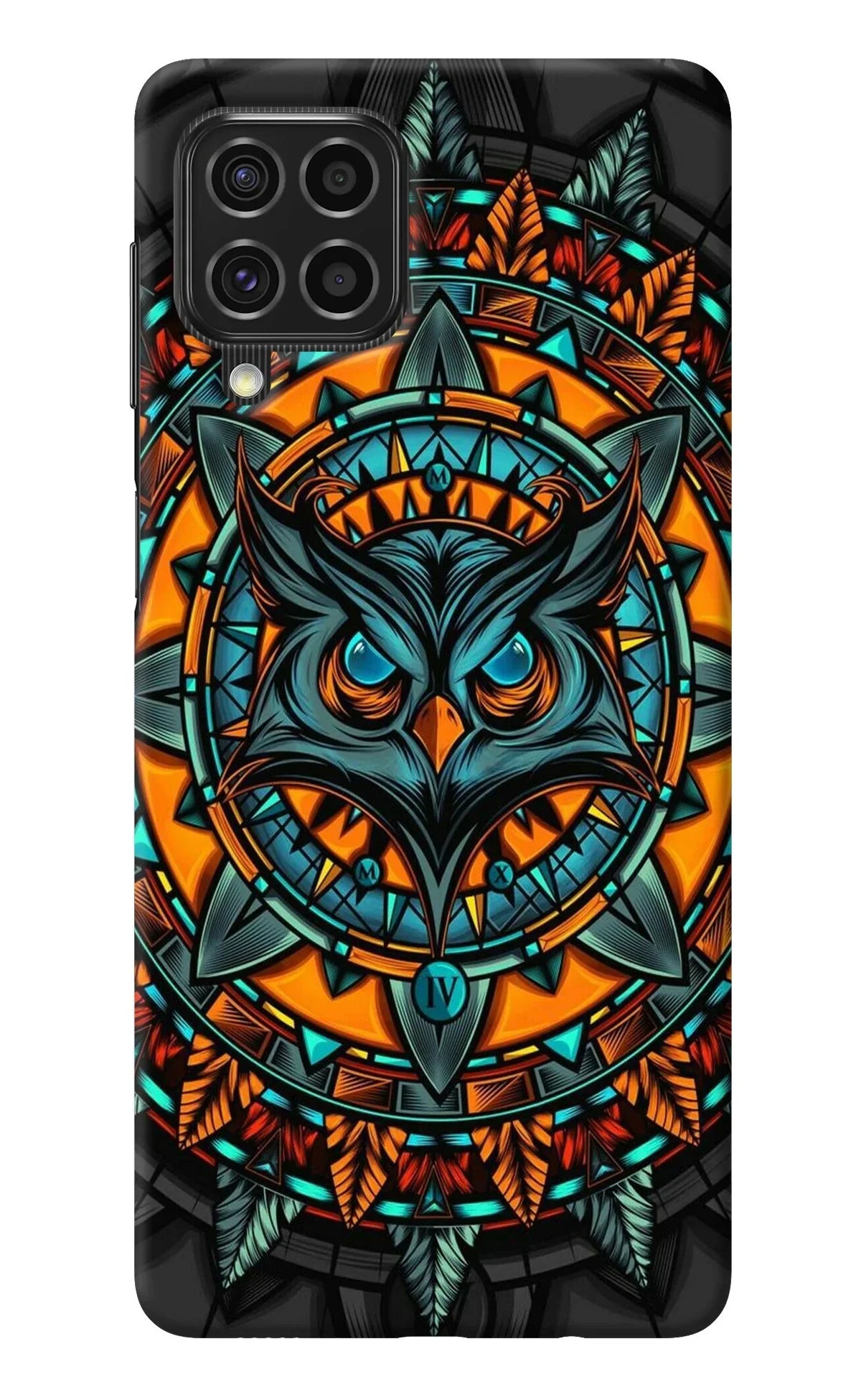 Angry Owl Art Samsung F62 Back Cover