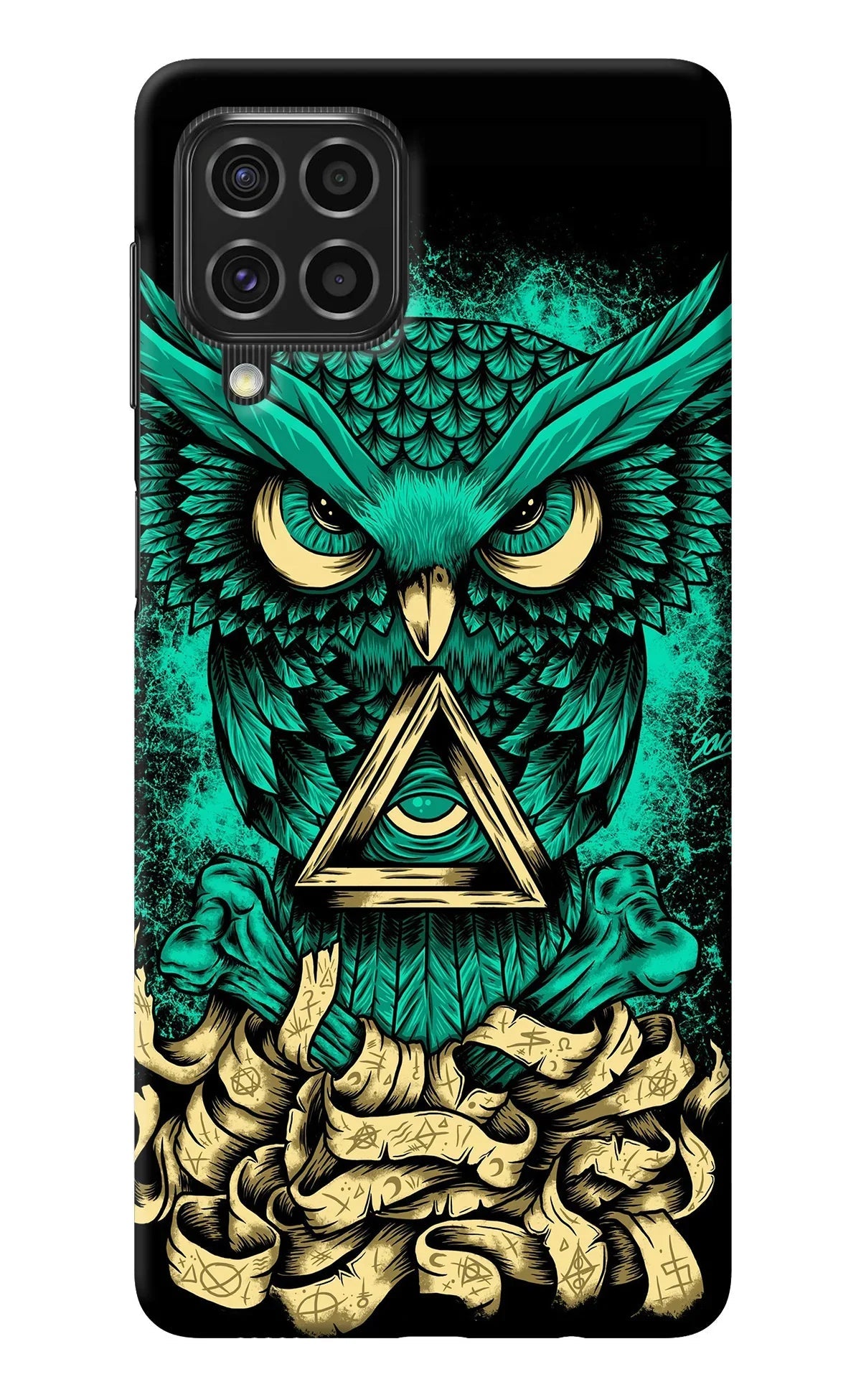Green Owl Samsung F62 Back Cover