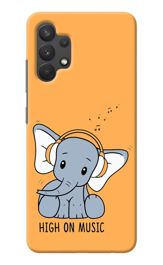High On Music Samsung A32 4G Back Cover