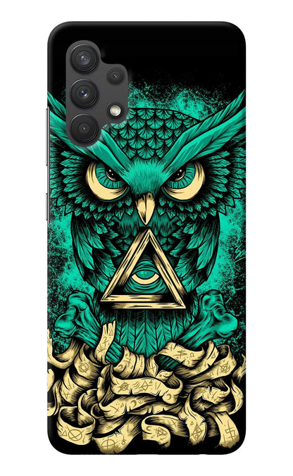 Green Owl Samsung A32 4G Back Cover