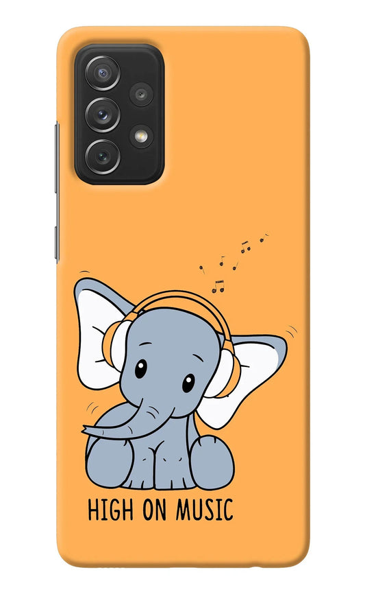 High On Music Samsung A72 Back Cover