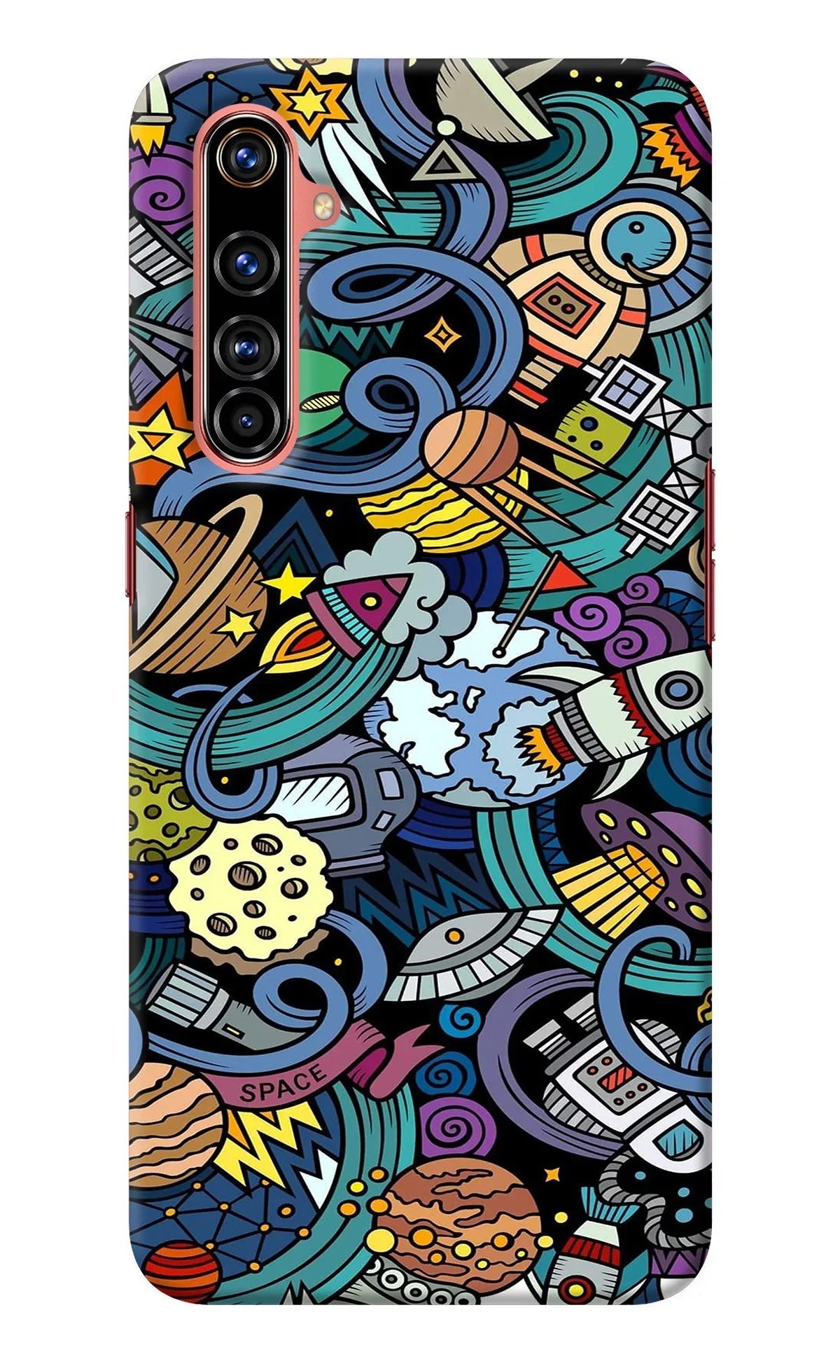 Space Abstract Realme X50 Pro Back Cover