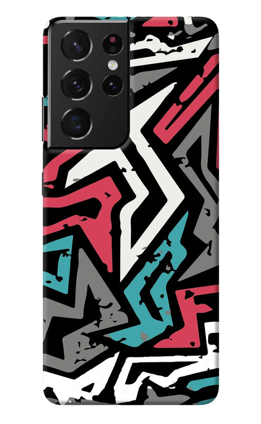 Geometric Graffiti Samsung S21 Ultra Back Cover