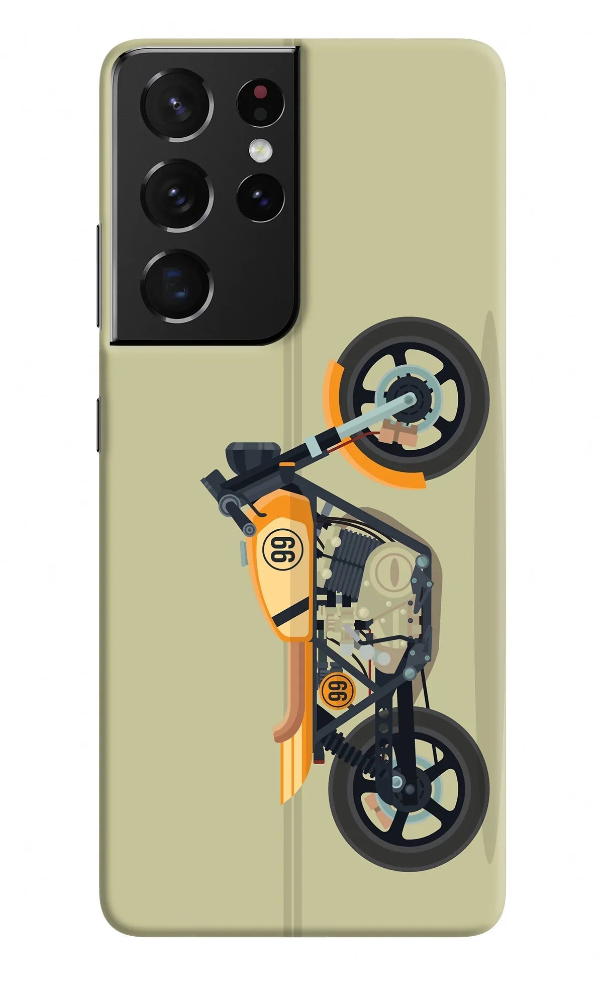 Vertical Speedster Samsung S21 Ultra Back Cover
