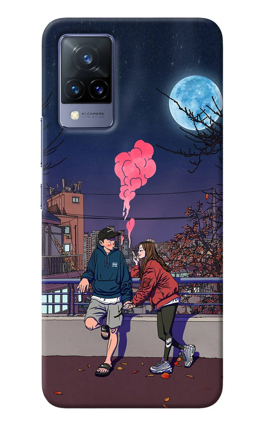 Chilling Couple Vivo V21 Back Cover