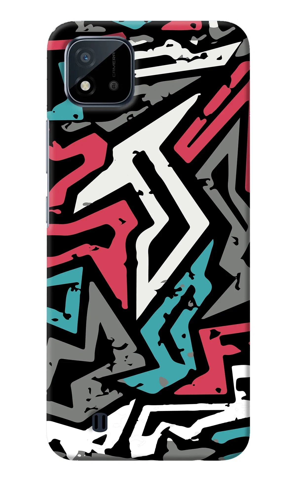 Geometric Graffiti Realme C20 Back Cover