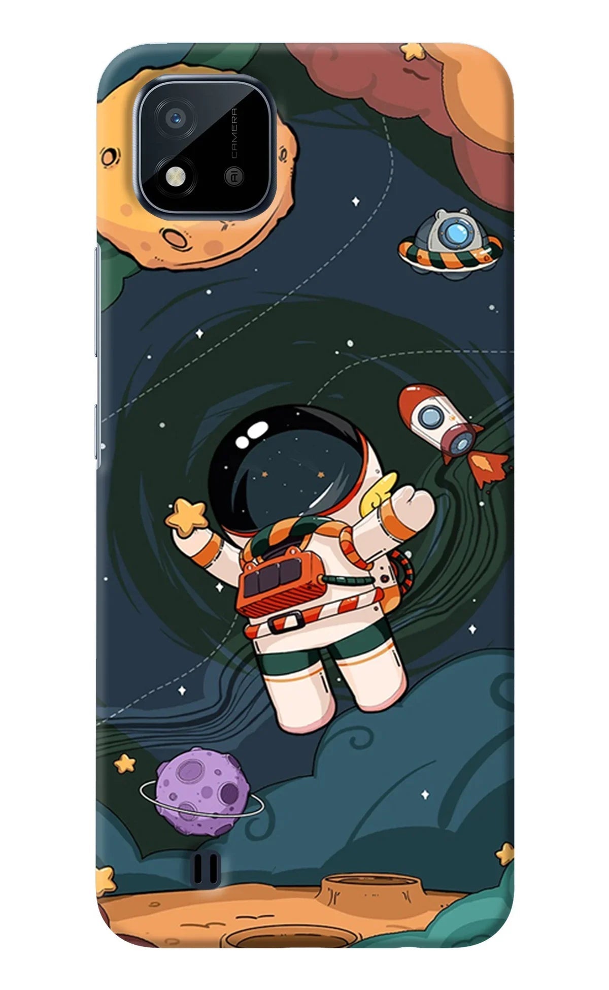Cartoon Astronaut Realme C20 Back Cover