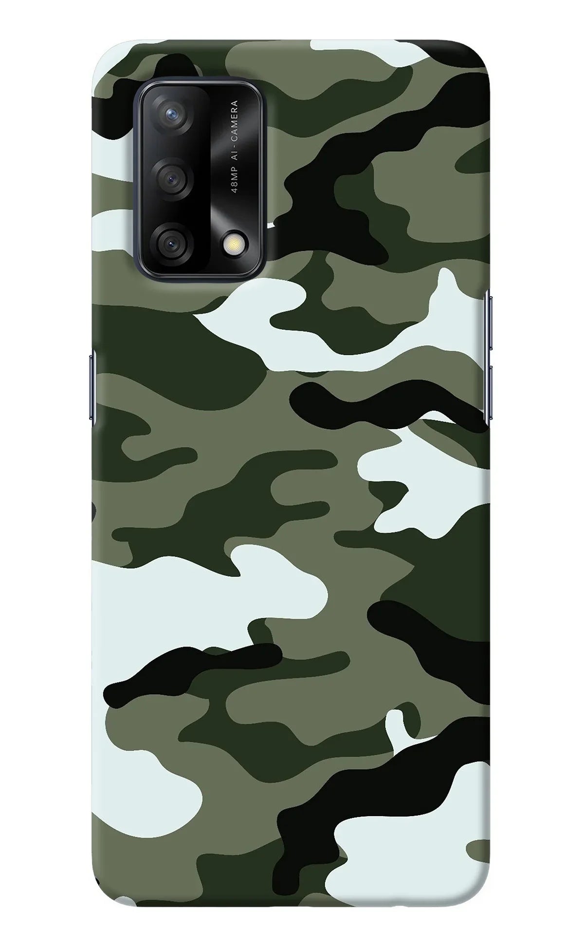 Camouflage Oppo F19/F19s Back Cover