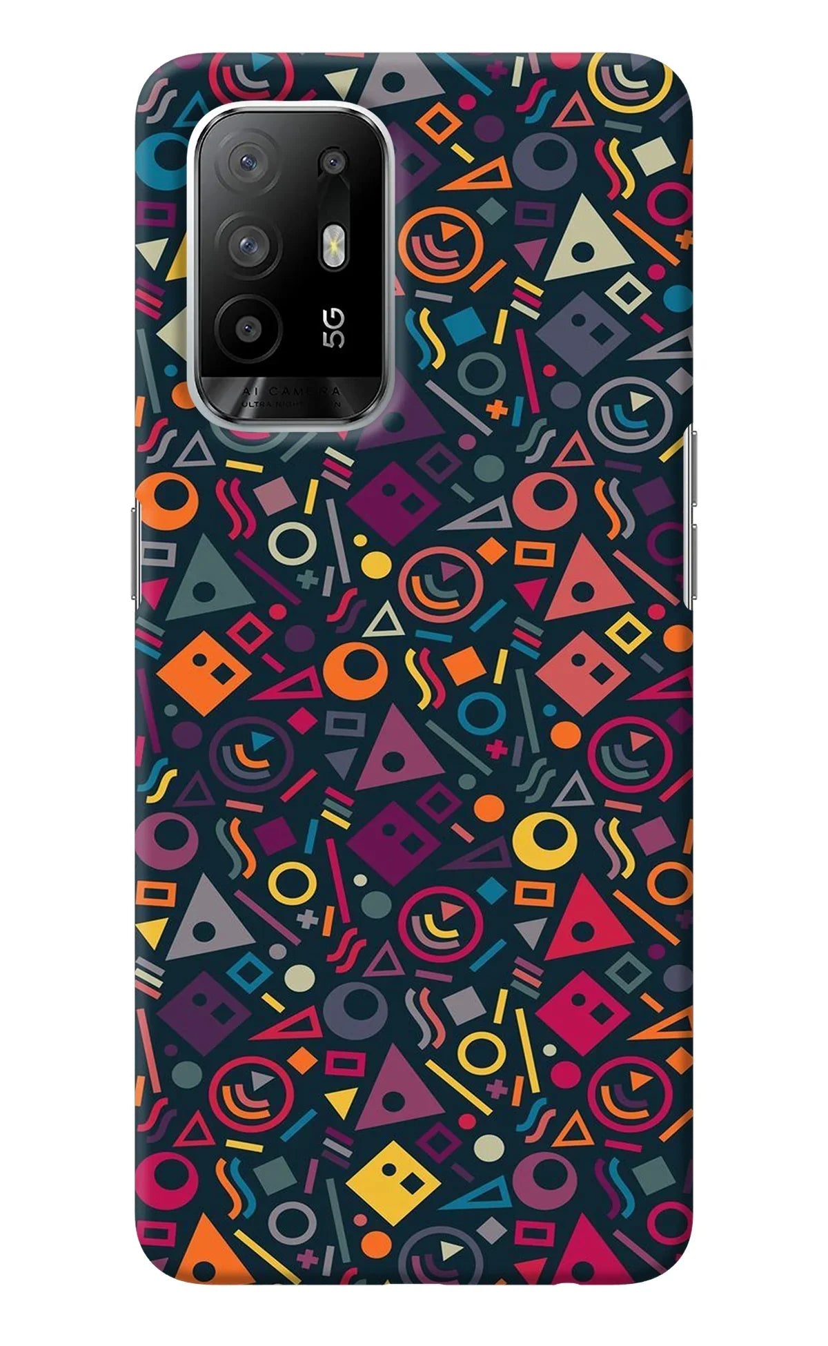 Geometric Abstract Oppo F19 Pro+ Back Cover