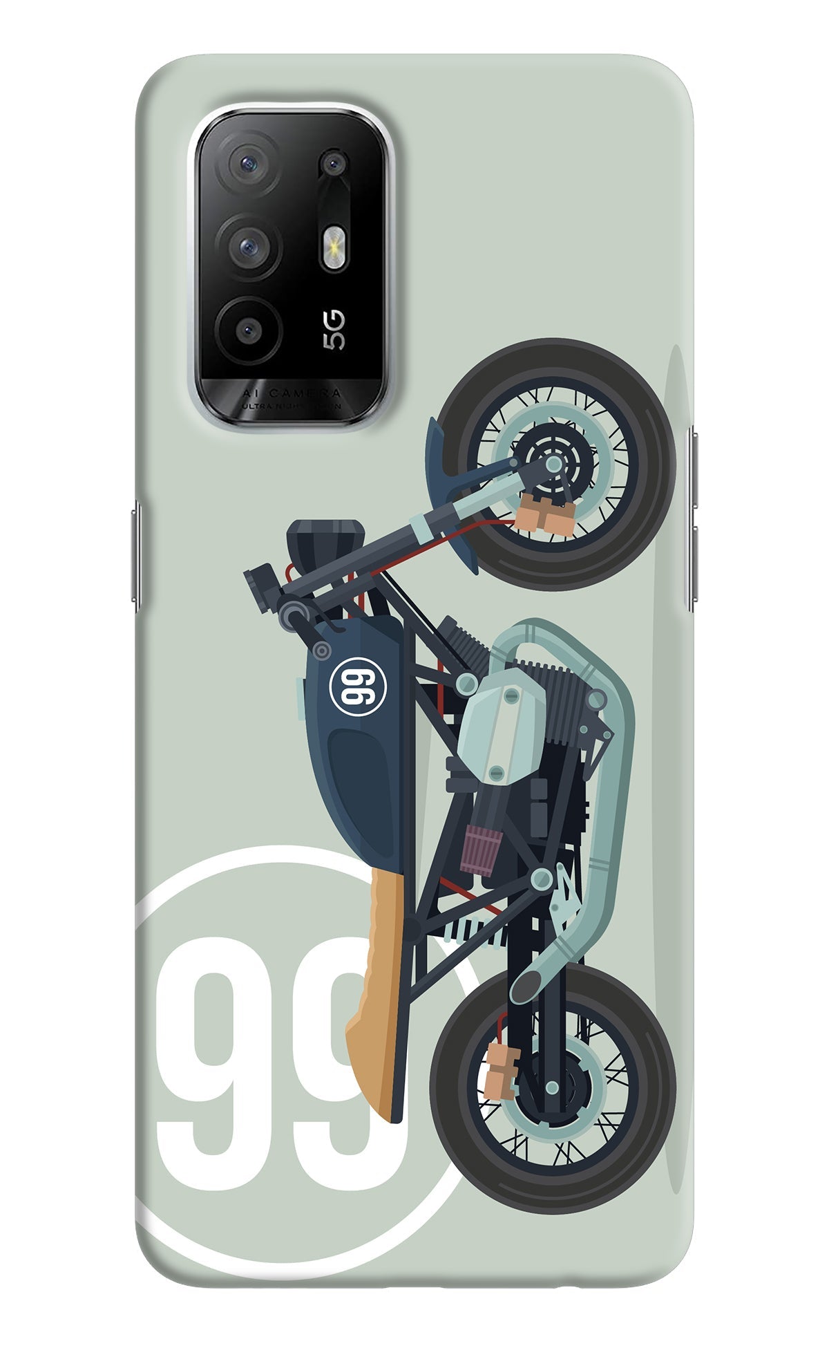 Classic Cafe Racer 99 Oppo F19 Pro+ Back Cover