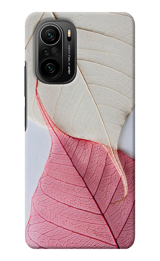 White Pink Leaf Mi 11X/11X Pro Back Cover