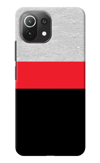 Tri Color Pattern Mi 11 Lite Back Cover