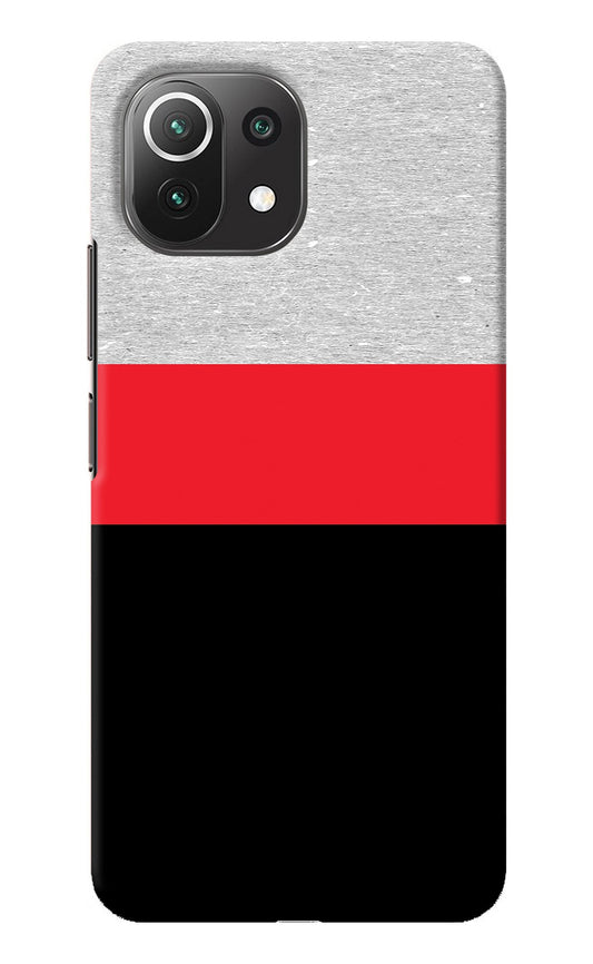 Tri Color Pattern Mi 11 Lite Back Cover