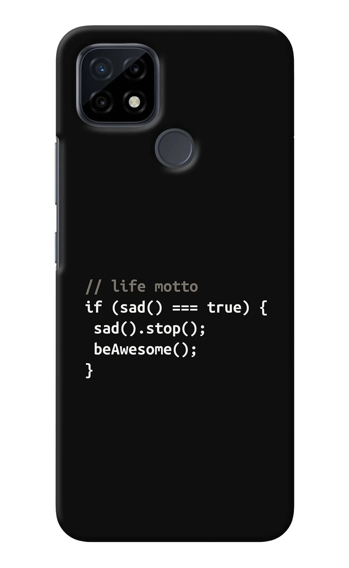 Life Motto Code Realme C21 Back Cover