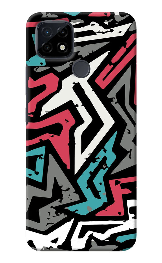 Geometric Graffiti Realme C21 Back Cover