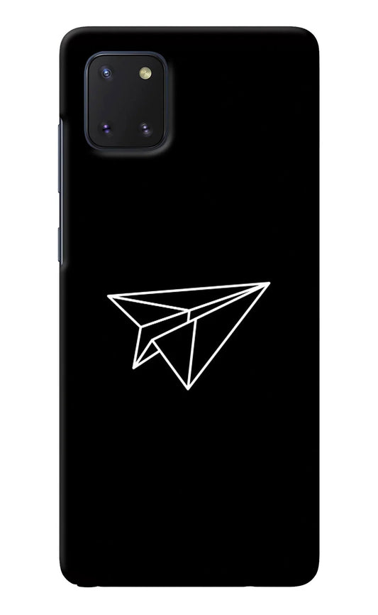 Paper Plane White Samsung Note 10 Lite Back Cover