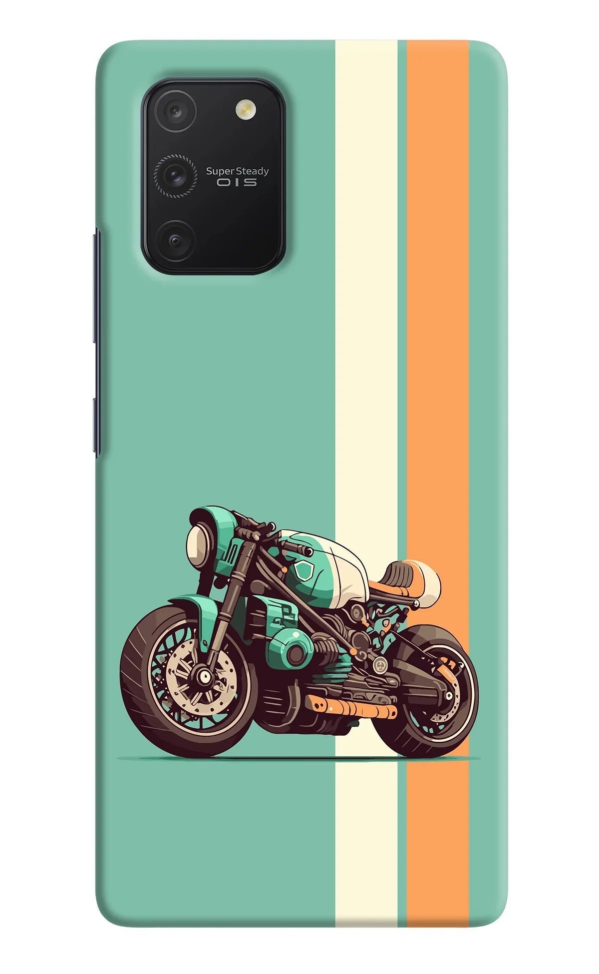 Striped Moto Drift Samsung S10 Lite Back Cover