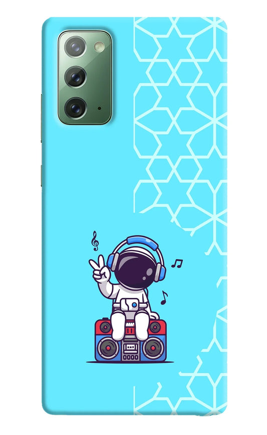 Cute Astronaut Chilling Samsung Note 20 Back Cover