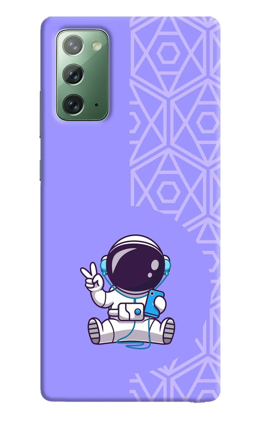 Cute Astronaut Chilling Samsung Note 20 Back Cover