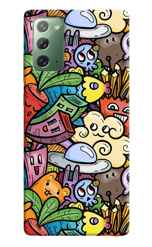 Veggie Doodle Samsung Note 20 Back Cover