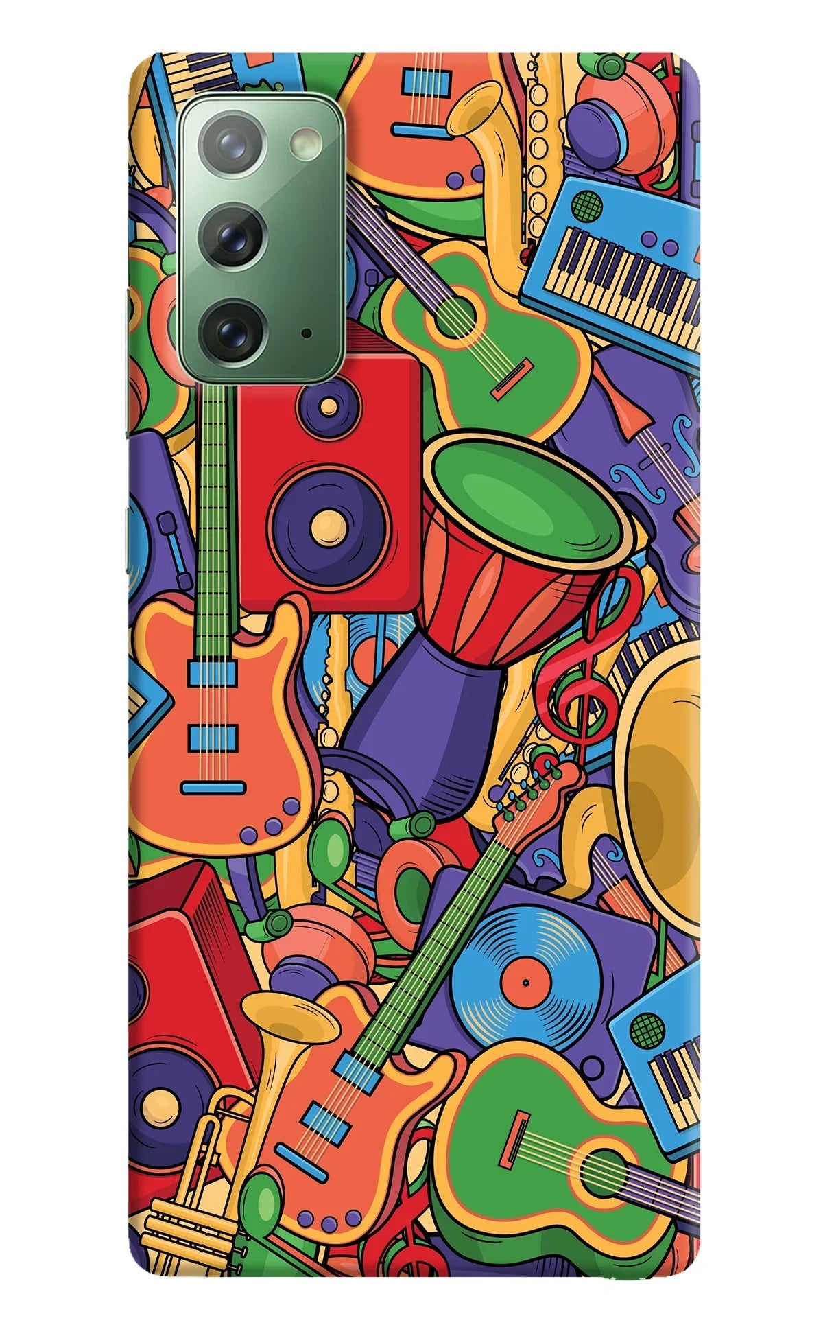 Music Instrument Doodle Samsung Note 20 Back Cover