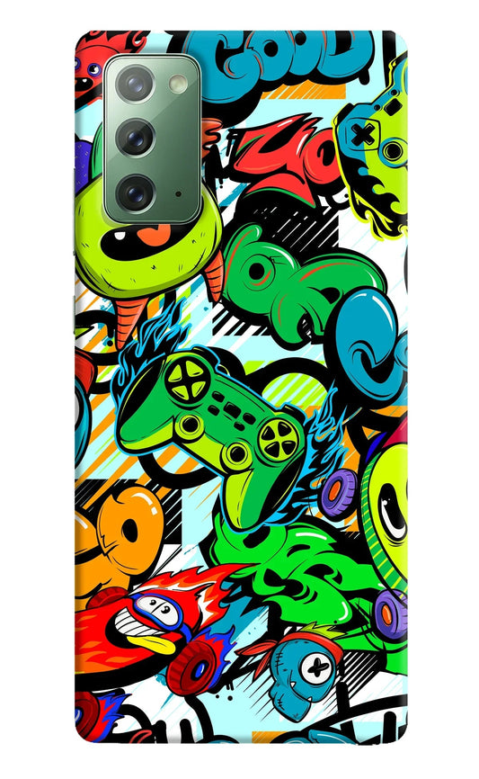 Game Doodle Samsung Note 20 Back Cover
