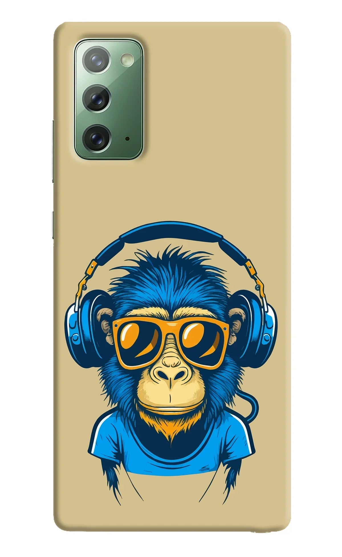 Monkey Headphone Samsung Note 20 Back Cover