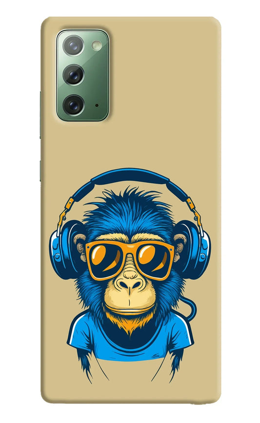 Monkey Headphone Samsung Note 20 Back Cover