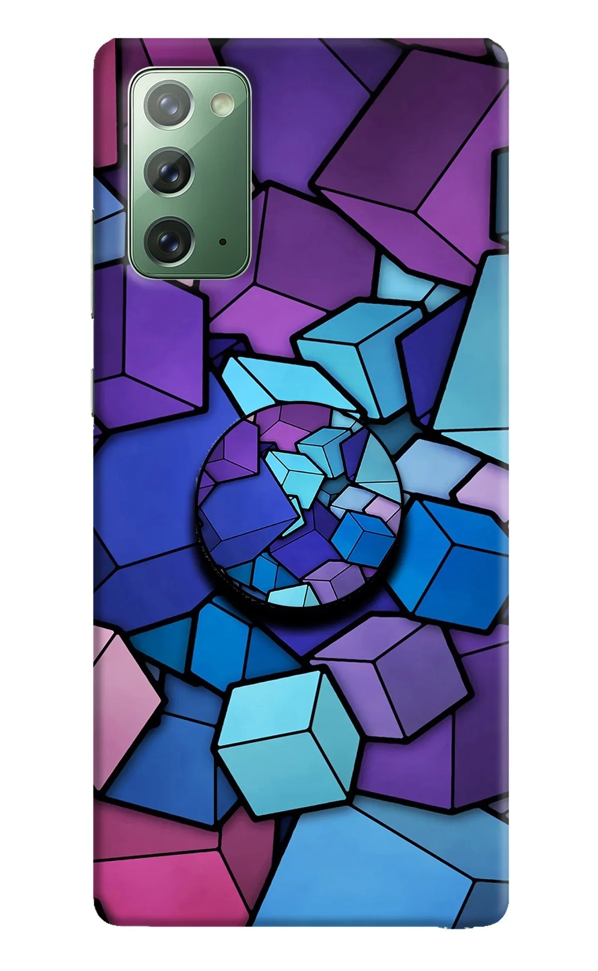 Cubic Abstract Samsung Note 20 Pop Case